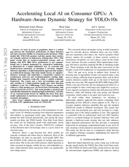Accelerating Local AI on Consumer GPUs: A Hardware-Aware Dynamic Strategy for YOLOv10s