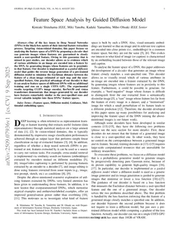 Feature Space Analysis by Guided Diffusion Model
