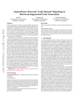 ImportSnare: Directed "Code Manual" Hijacking in Retrieval-Augmented Code Generation