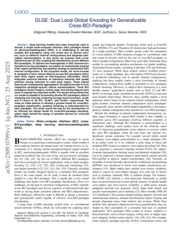 DLGE: Dual Local-Global Encoding for Generalizable Cross-BCI-Paradigm