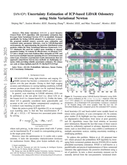 SVN-ICP: Uncertainty Estimation of ICP-based LiDAR Odometry using Stein Variational Newton