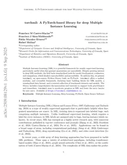 torchmil: A PyTorch-based library for deep Multiple Instance Learning