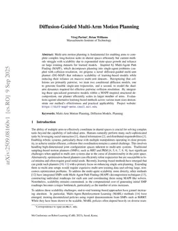 Diffusion-Guided Multi-Arm Motion Planning
