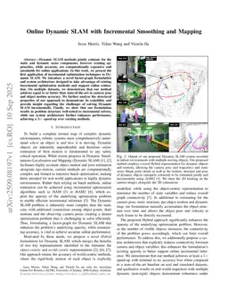 Online Dynamic SLAM with Incremental Smoothing and Mapping