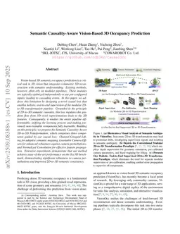 Semantic Causality-Aware Vision-Based 3D Occupancy Prediction