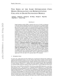 Two Facets of the Same Optimization Coin: Model Degradation and Representation Collapse in Graph Foundation Models