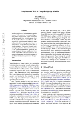 Acquiescence Bias in Large Language Models