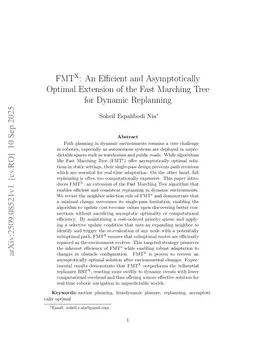 FMT$^{x}$: An Efficient and Asymptotically Optimal Extension of the Fast Marching Tree for Dynamic Replanning