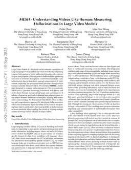 MESH -- Understanding Videos Like Human: Measuring Hallucinations in Large Video Models