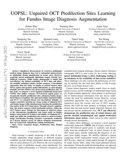 UOPSL: Unpaired OCT Predilection Sites Learning for Fundus Image Diagnosis Augmentation