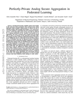 Perfectly-Private Analog Secure Aggregation in Federated Learning