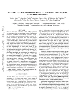 FinZero: Launching Multi-modal Financial Time Series Forecast with Large Reasoning Model