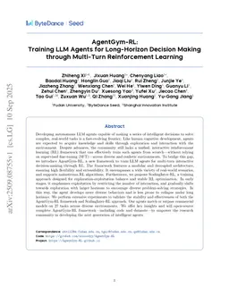 AgentGym-RL: Training LLM Agents for Long-Horizon Decision Making through Multi-Turn Reinforcement Learning