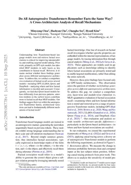 Do All Autoregressive Transformers Remember Facts the Same Way? A Cross-Architecture Analysis of Recall Mechanisms
