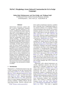 MoVoC: Morphology-Aware Subword Construction for Geez Script Languages