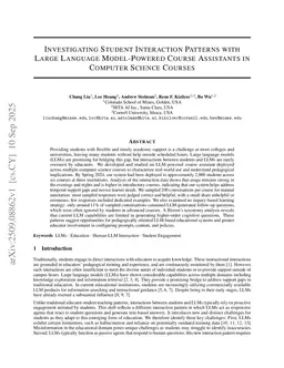 Investigating Student Interaction Patterns with Large Language Model-Powered Course Assistants in Computer Science Courses