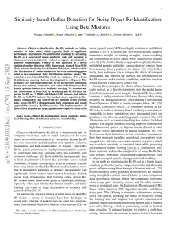 Similarity-based Outlier Detection for Noisy Object Re-Identification Using Beta Mixtures