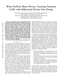 When FinTech Meets Privacy: Securing Financial LLMs with Differential Private Fine-Tuning