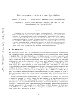 Fast attention mechanisms: a tale of parallelism