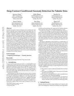 Contextual Learning for Anomaly Detection in Tabular Data