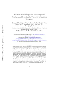 MR-UIE: Multi-Perspective Reasoning with Reinforcement Learning for Universal Information Extraction
