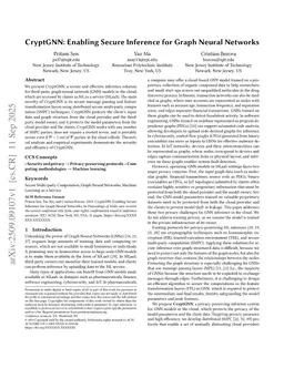 CryptGNN: Enabling Secure Inference for Graph Neural Networks