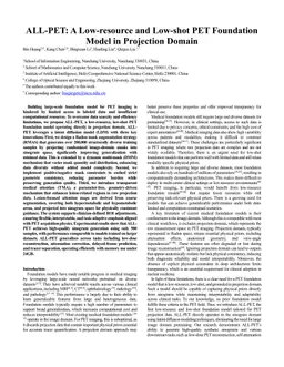 ALL-PET: A Low-resource and Low-shot PET Foundation Model in Projection Domain