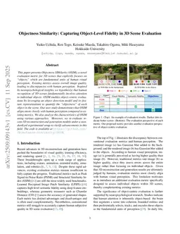 Objectness Similarity: Capturing Object-Level Fidelity in 3D Scene Evaluation