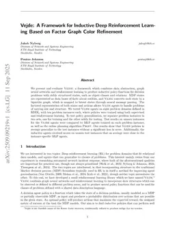 Vejde: A Framework for Inductive Deep Reinforcement Learning Based on Factor Graph Color Refinement