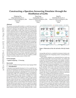 Constructing a Question-Answering Simulator through the Distillation of LLMs