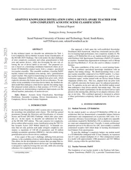 Adaptive Knowledge Distillation using a Device-Aware Teacher for Low-Complexity Acoustic Scene Classification
