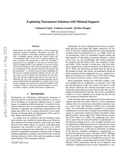 Explaining Tournament Solutions with Minimal Supports