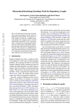 Hierarchical Bracketing Encodings Work for Dependency Graphs