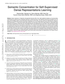 Semantic Concentration for Self-Supervised Dense Representations Learning