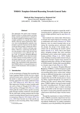 TORSO: Template-Oriented Reasoning Towards General Tasks