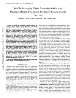 PeftCD: Leveraging Vision Foundation Models with Parameter-Efficient Fine-Tuning for Remote Sensing Change Detection