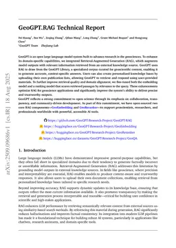 GeoGPT-RAG Technical Report