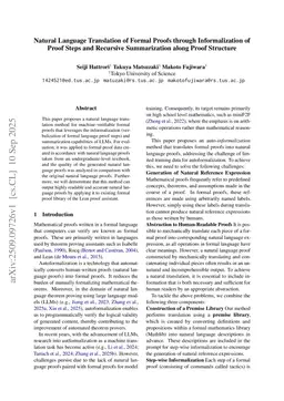 Natural Language Translation of Formal Proofs through Informalization of Proof Steps and Recursive Summarization along Proof Structure