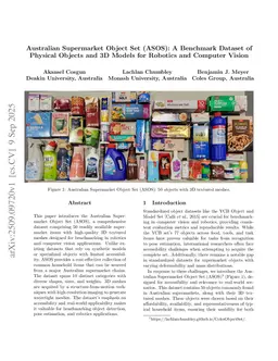Australian Supermarket Object Set (ASOS): A Benchmark Dataset of Physical Objects and 3D Models for Robotics and Computer Vision