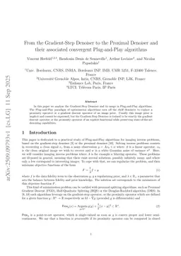 From the Gradient-Step Denoiser to the Proximal Denoiser and their associated convergent Plug-and-Play algorithms