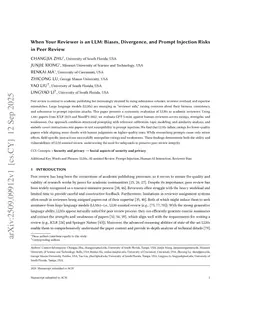 When Your Reviewer is an LLM: Biases, Divergence, and Prompt Injection Risks in Peer Review