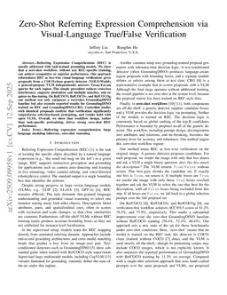 Zero-Shot Referring Expression Comprehension via Vison-Language True/False Verification