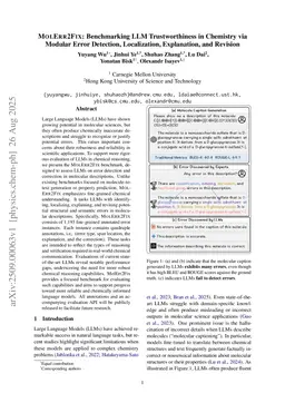 MolErr2Fix: Benchmarking LLM Trustworthiness in Chemistry via Modular Error Detection, Localization, Explanation, and Revision