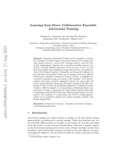 Learning from Peers: Collaborative Ensemble Adversarial Training