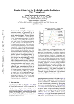 Pruning Weights but Not Truth: Safeguarding Truthfulness While Pruning LLMs