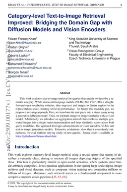 Category-level Text-to-Image Retrieval Improved: Bridging the Domain Gap with Diffusion Models and Vision Encoders