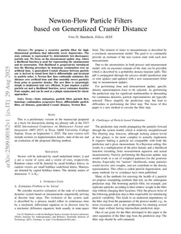 Newton-Flow Particle Filters based on Generalized Cramér Distance