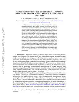 Feature Augmentations for High-Dimensional Learning