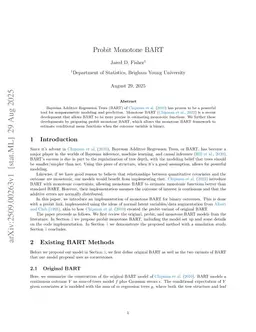 Probit Monotone BART