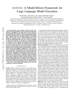 SHERPA: A Model-Driven Framework for Large Language Model Execution